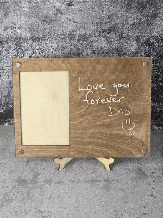 Engraved Handwriting Frame - EverLee Creations