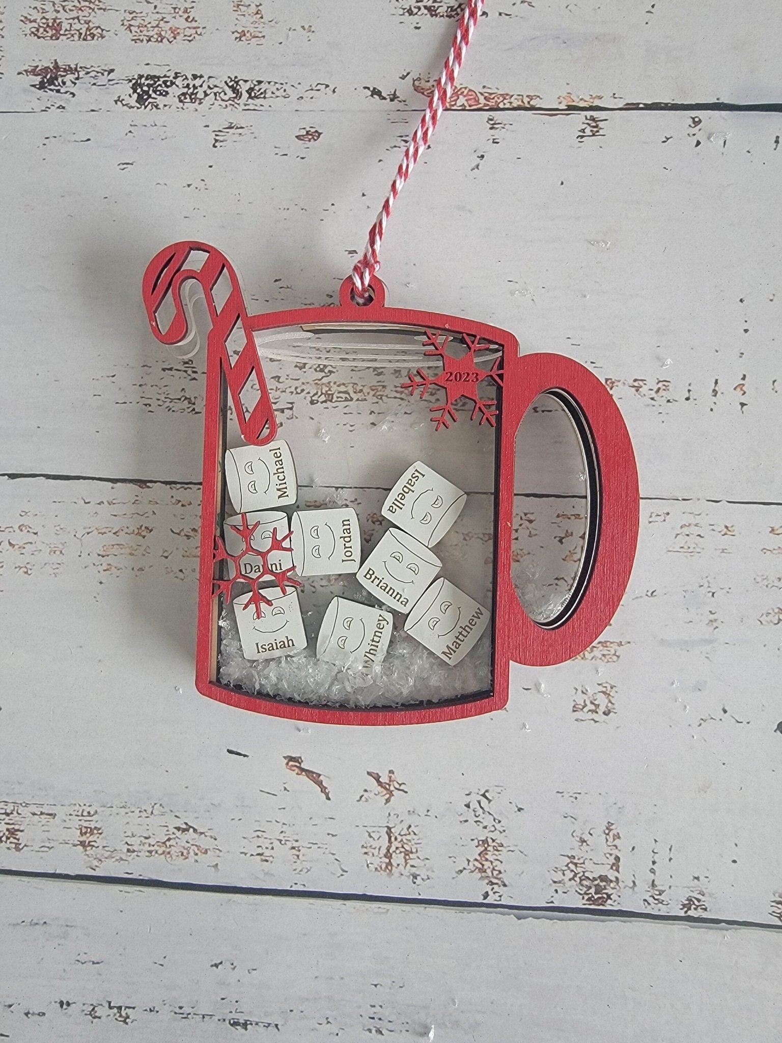 Family Christmas Ornament Hot Chocolate Edition - EverLee Creations