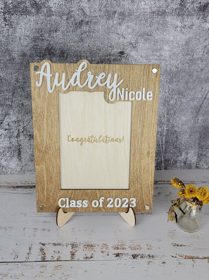 Graduation 2024 Picture Frame | Personalized Class of 2024 Gift for Graduates | 2024 Graduation Gift | Graduate Class of 2024 Photo Frame - EverLee Creations