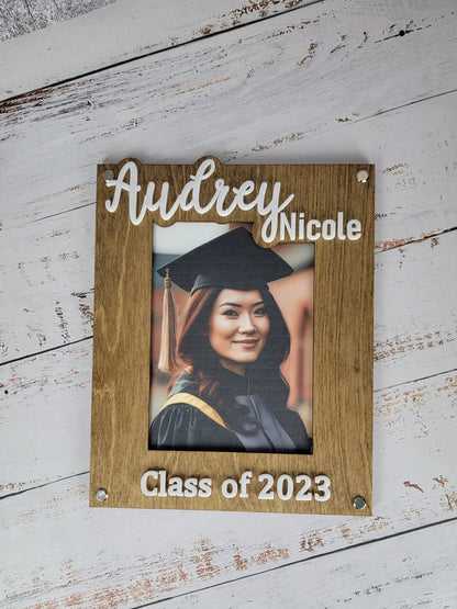 Graduation 2024 Picture Frame | Personalized Class of 2024 Gift for Graduates | 2024 Graduation Gift | Graduate Class of 2024 Photo Frame - EverLee Creations