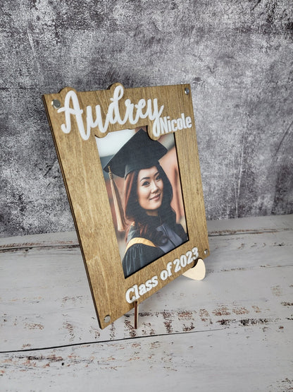 Graduation 2024 Picture Frame | Personalized Class of 2024 Gift for Graduates | 2024 Graduation Gift | Graduate Class of 2024 Photo Frame - EverLee Creations