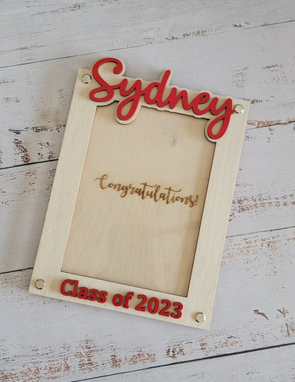 Graduation 2024 Picture Frame | Personalized Class of 2024 Gift for Graduates | 2024 Graduation Gift | Graduate Class of 2024 Photo Frame - EverLee Creations