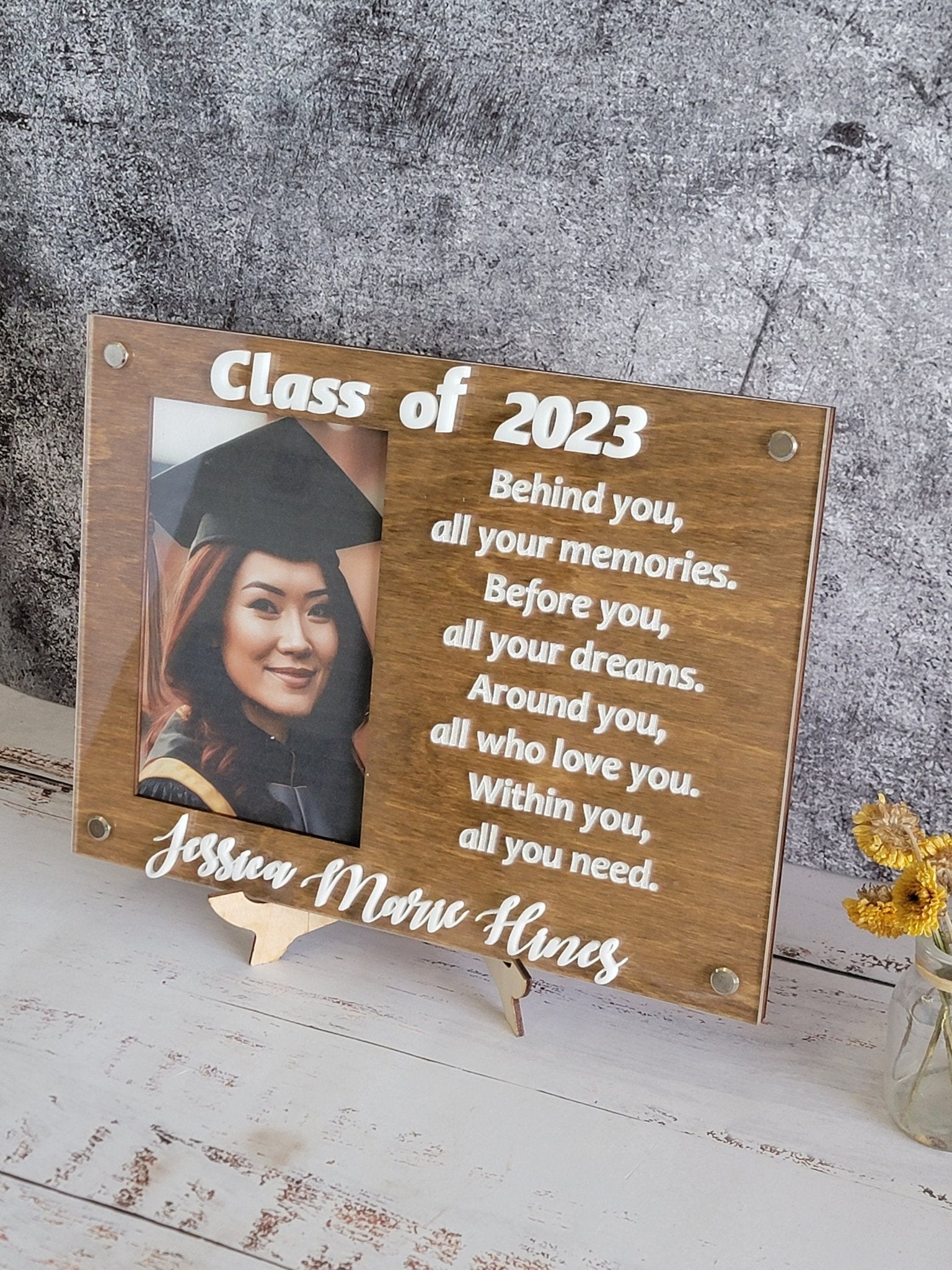 Graduation Gift 2024 Picture Frame | Personalized Class of 2024 Gift for Graduates | 2024 Graduation Gift | Graduate Photo Frame - EverLee Creations