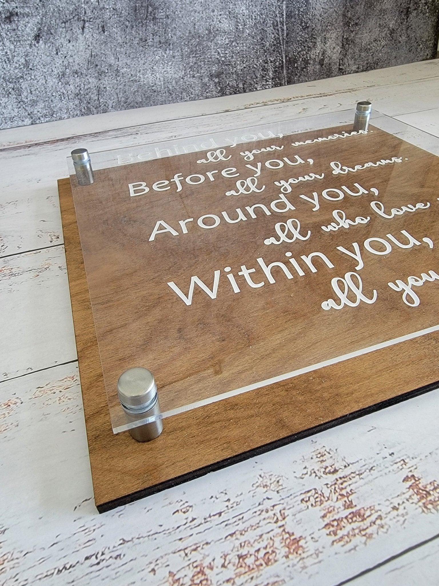 Graduation Gift Behind you all your memories,before you all your dreams| Graduation decor |Bestseller| table plaque| inspirational - EverLee Creations