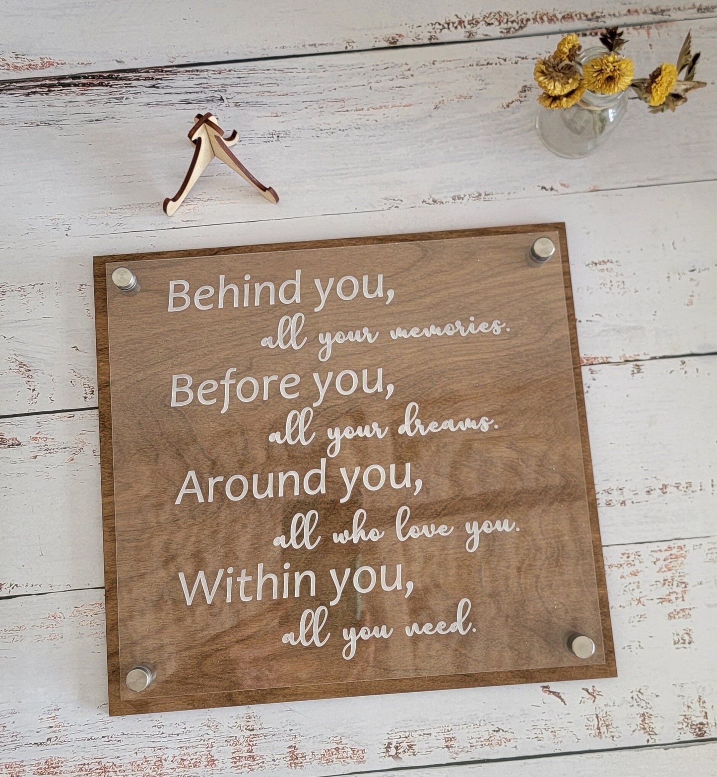 Graduation Gift Behind you all your memories,before you all your dreams| Graduation decor |Bestseller| table plaque| inspirational - EverLee Creations