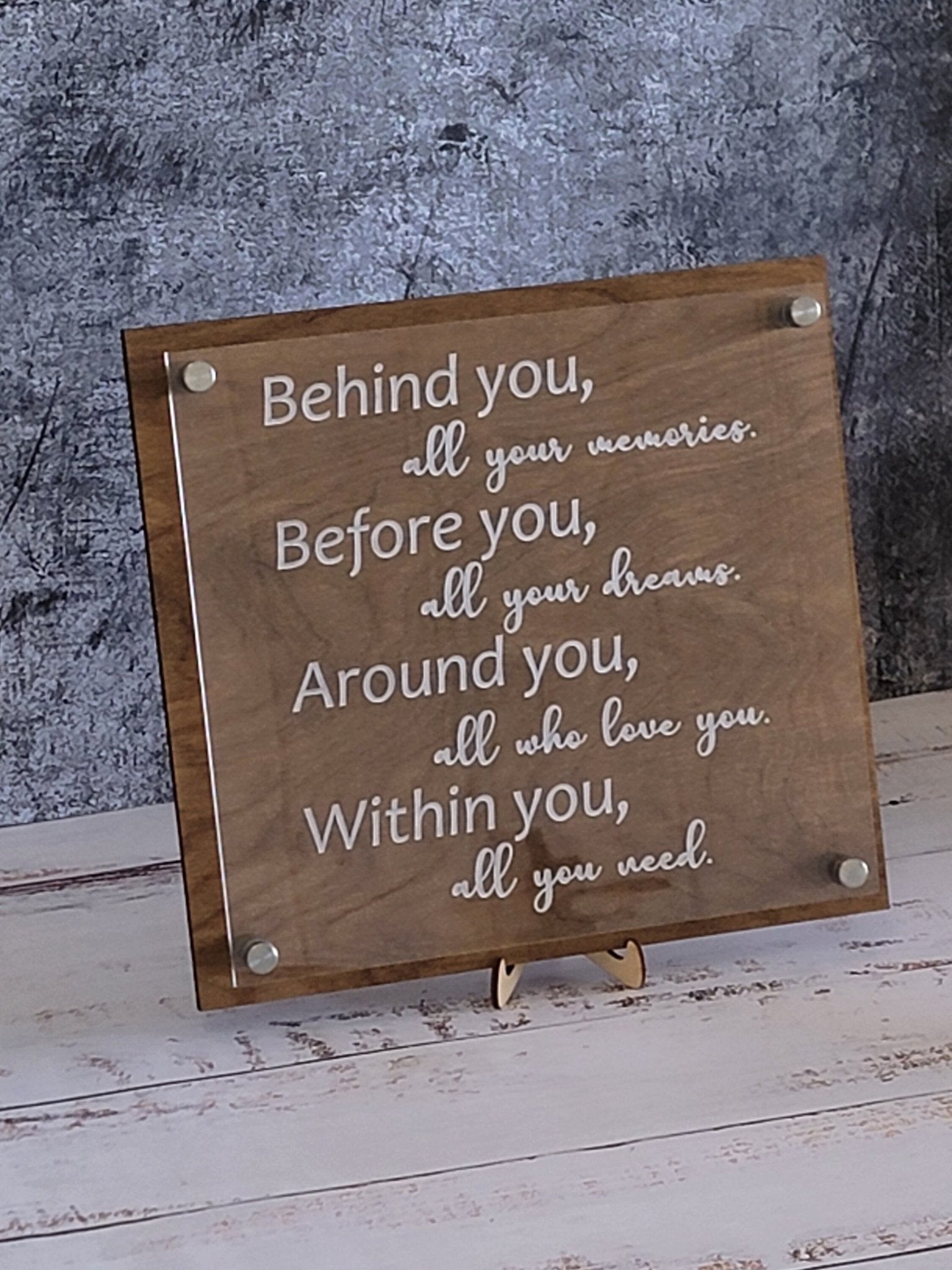 Graduation Gift Behind you all your memories,before you all your dreams| Graduation decor |Bestseller| table plaque| inspirational - EverLee Creations