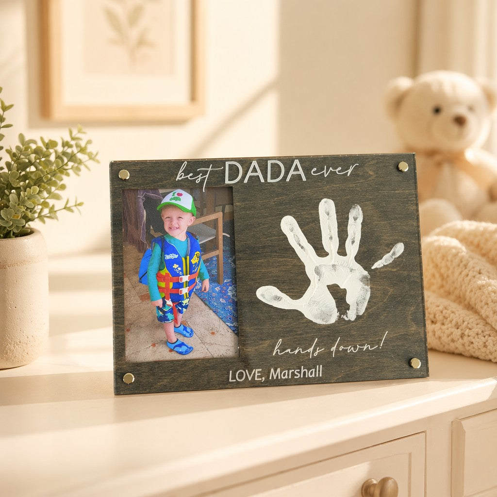 DIY Handprint Picture Frame