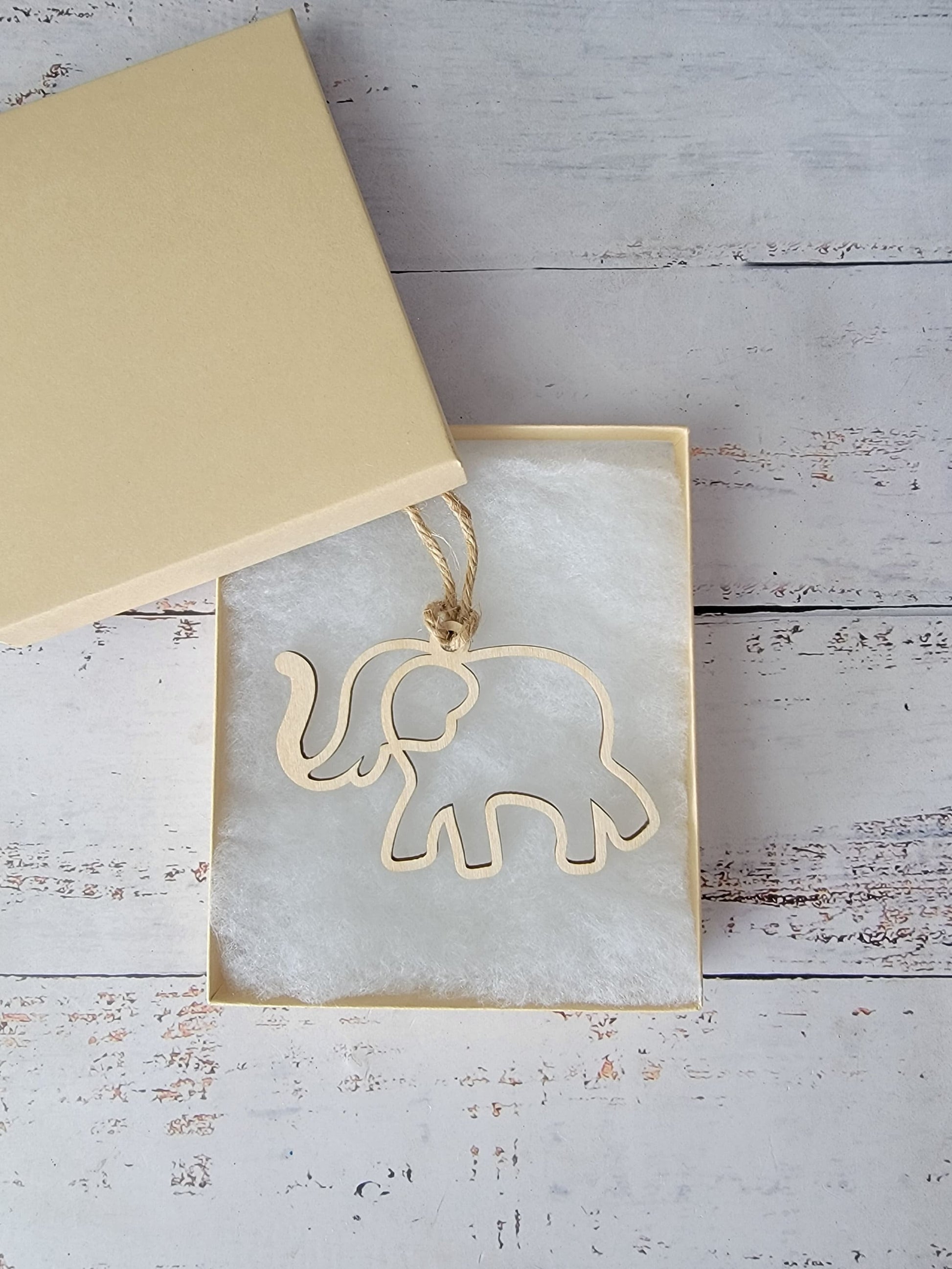 Elephant Friendship Sisterhood Ornament Keepsake Gift Wood ornament