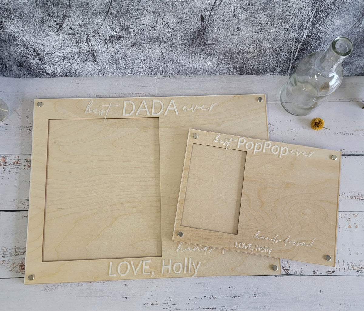 First Fathers Day DIY Handprint Frame , Personalized Gift from Kids, Best Dad Ever Hands Down Sign, ,Custom Fathers Day Gift from Kids