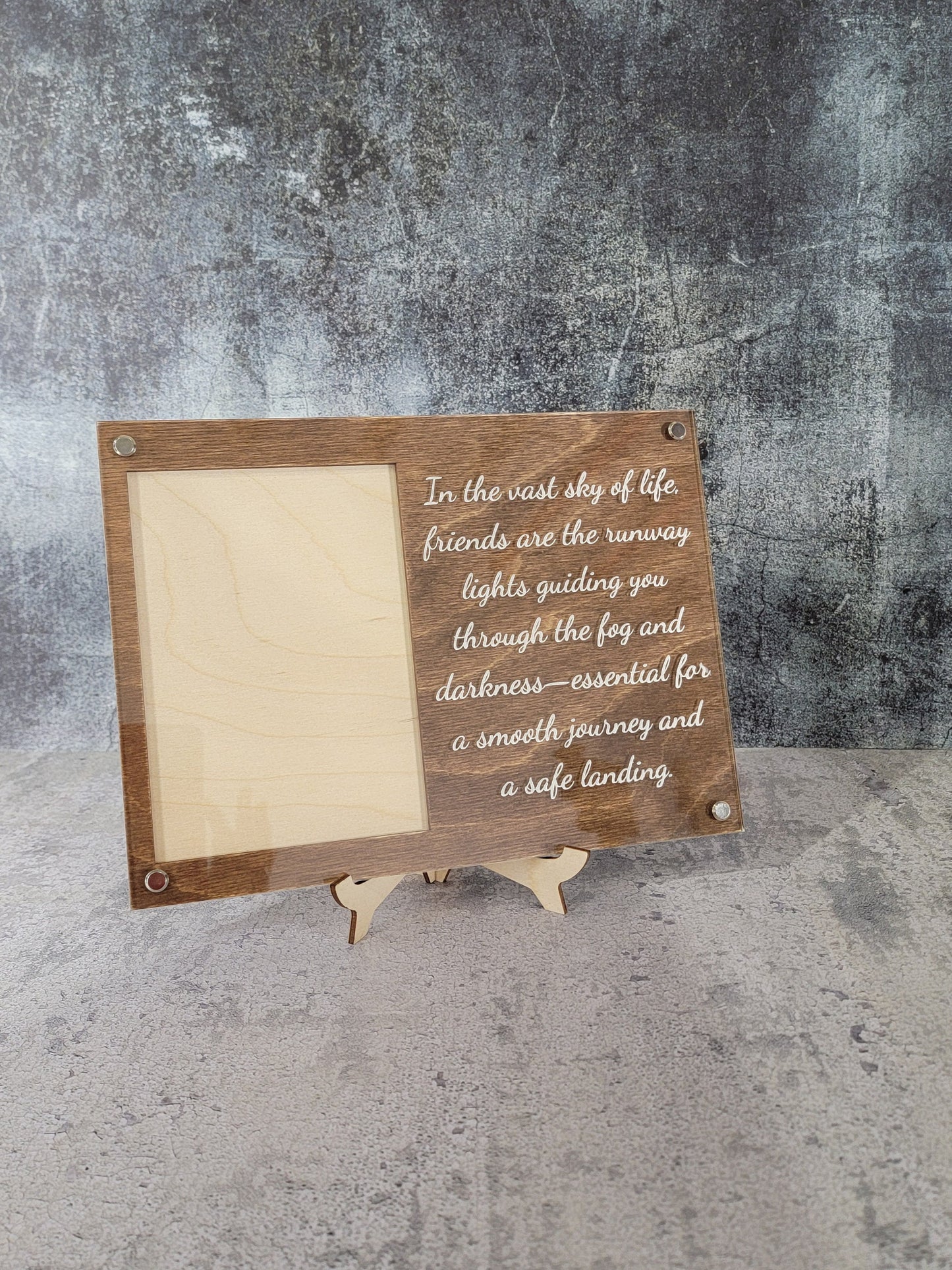 Personalized Picture Frame Engraved Wood Picture Frame – Personalized Quote, Wedding Gift, Memorial Frame