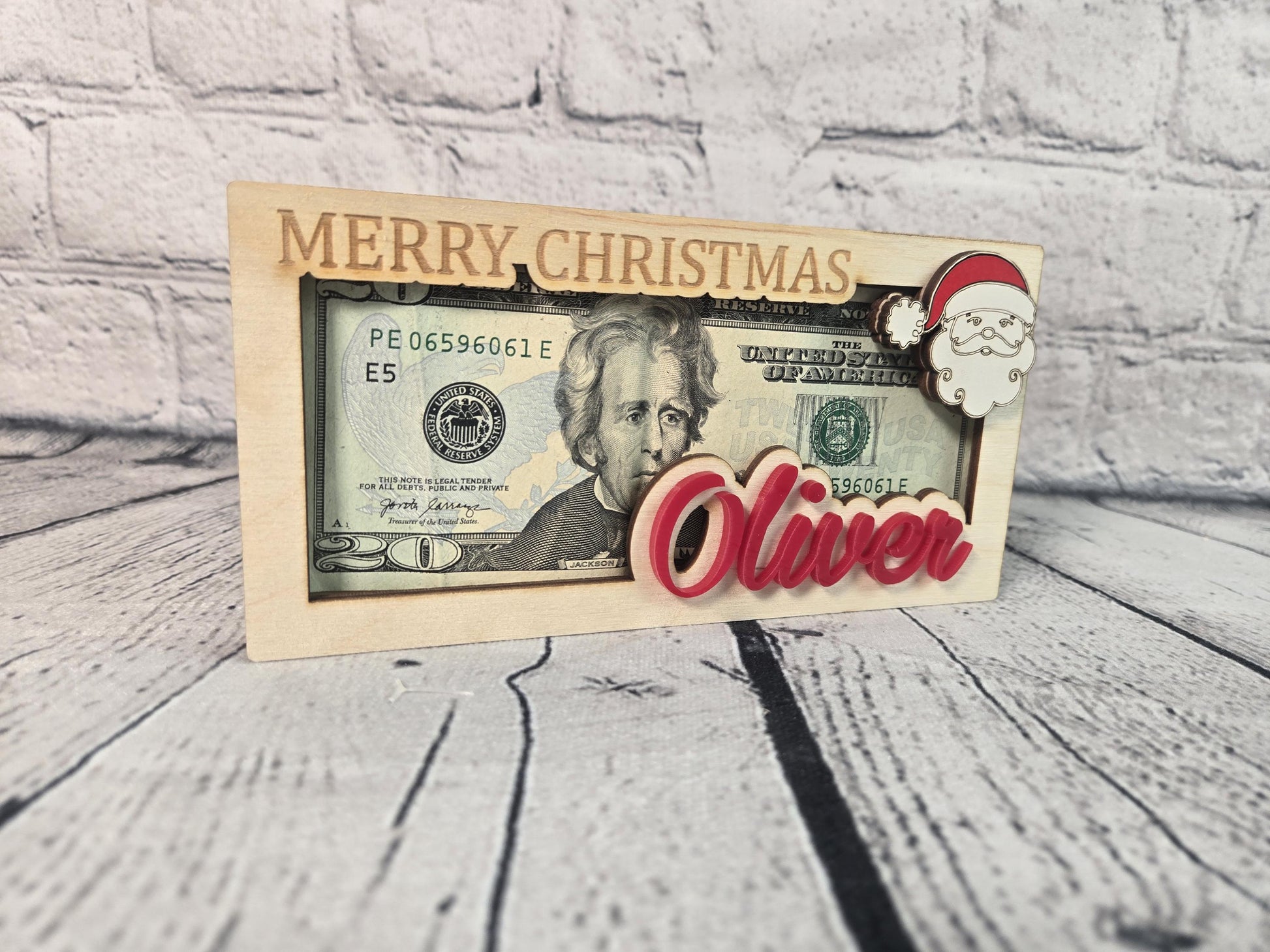 Ships From USA! Personalized Xmas Money Holder, Reindeer Money Holder, Santa Money Holder, Xmas Gift for Family, Money Card Gift