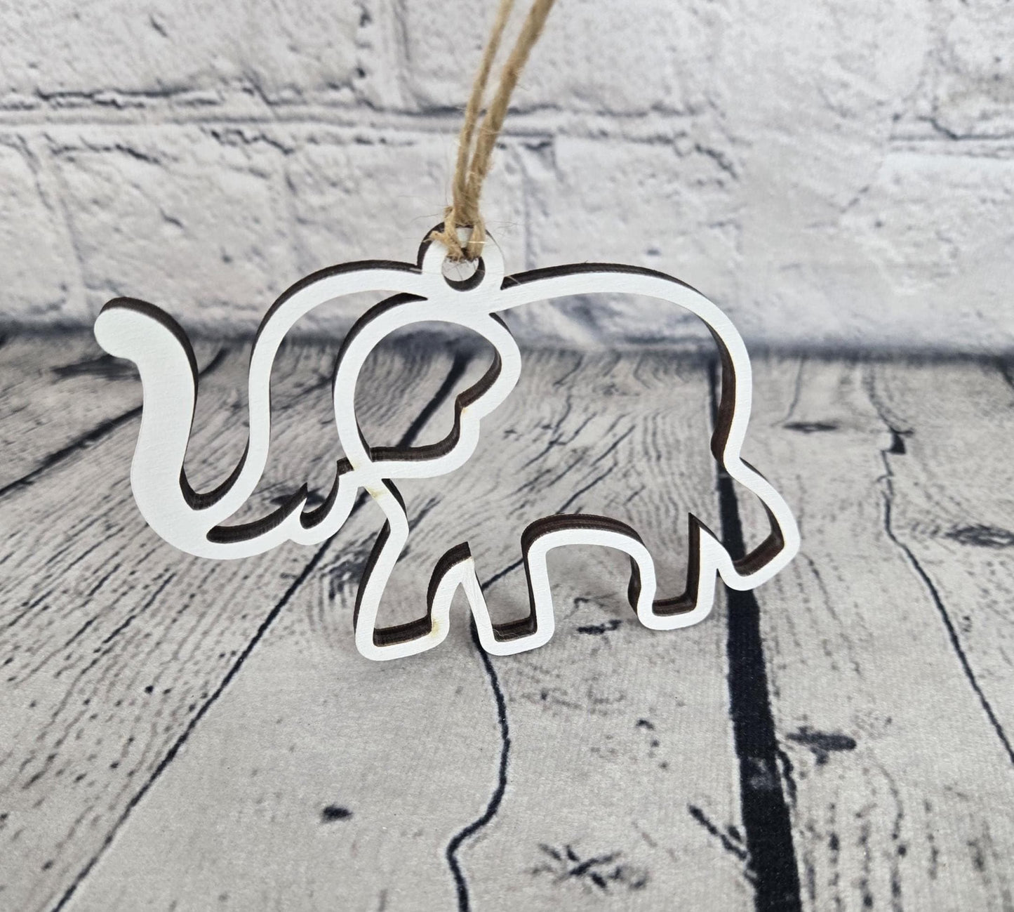 Elephant Friendship Sisterhood Ornament Keepsake Gift Wood ornament