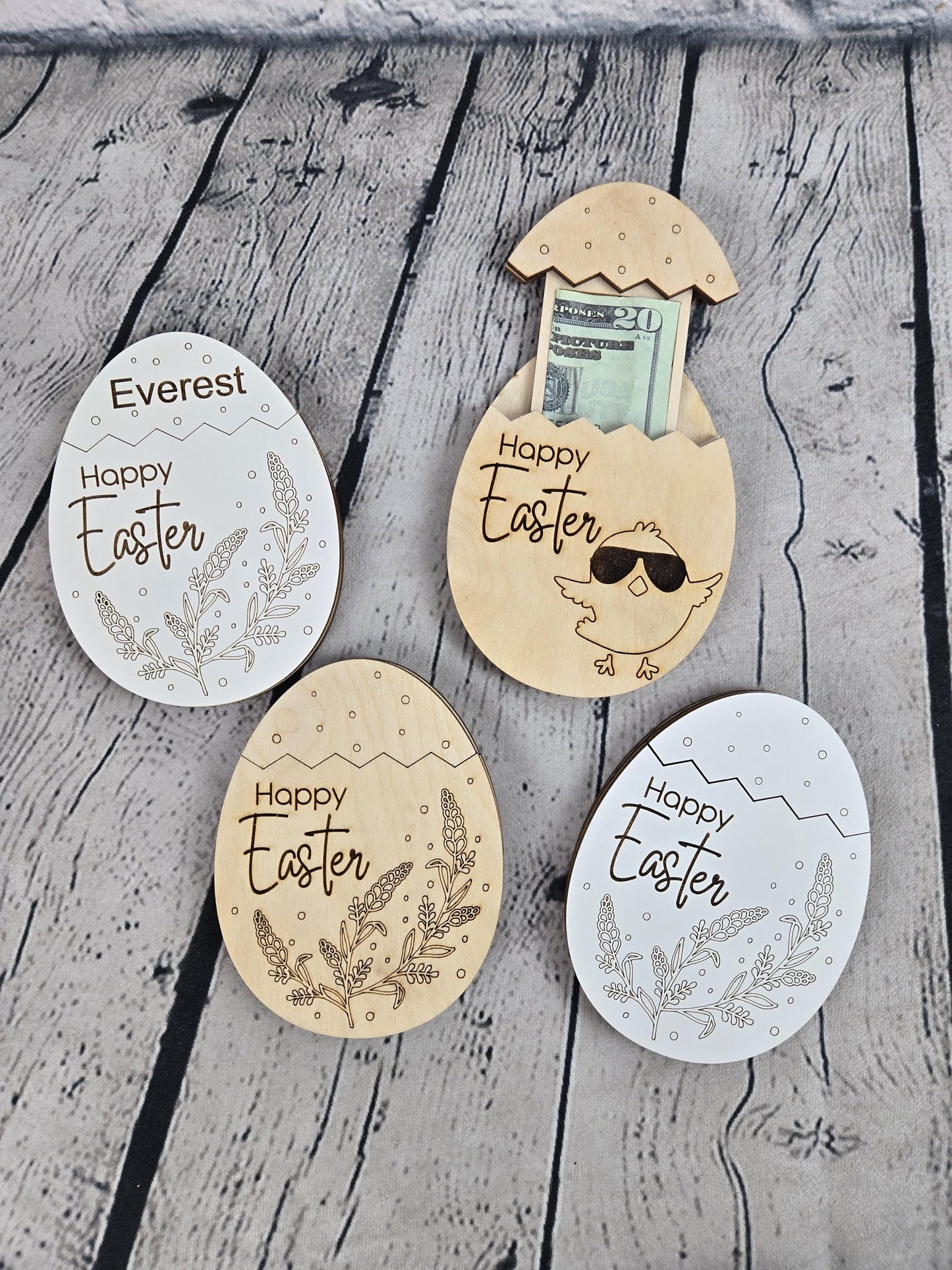 Personalized Money Holder, Easter Tag, Easter Money Holder, Easter Cash Gift MADE IN USA