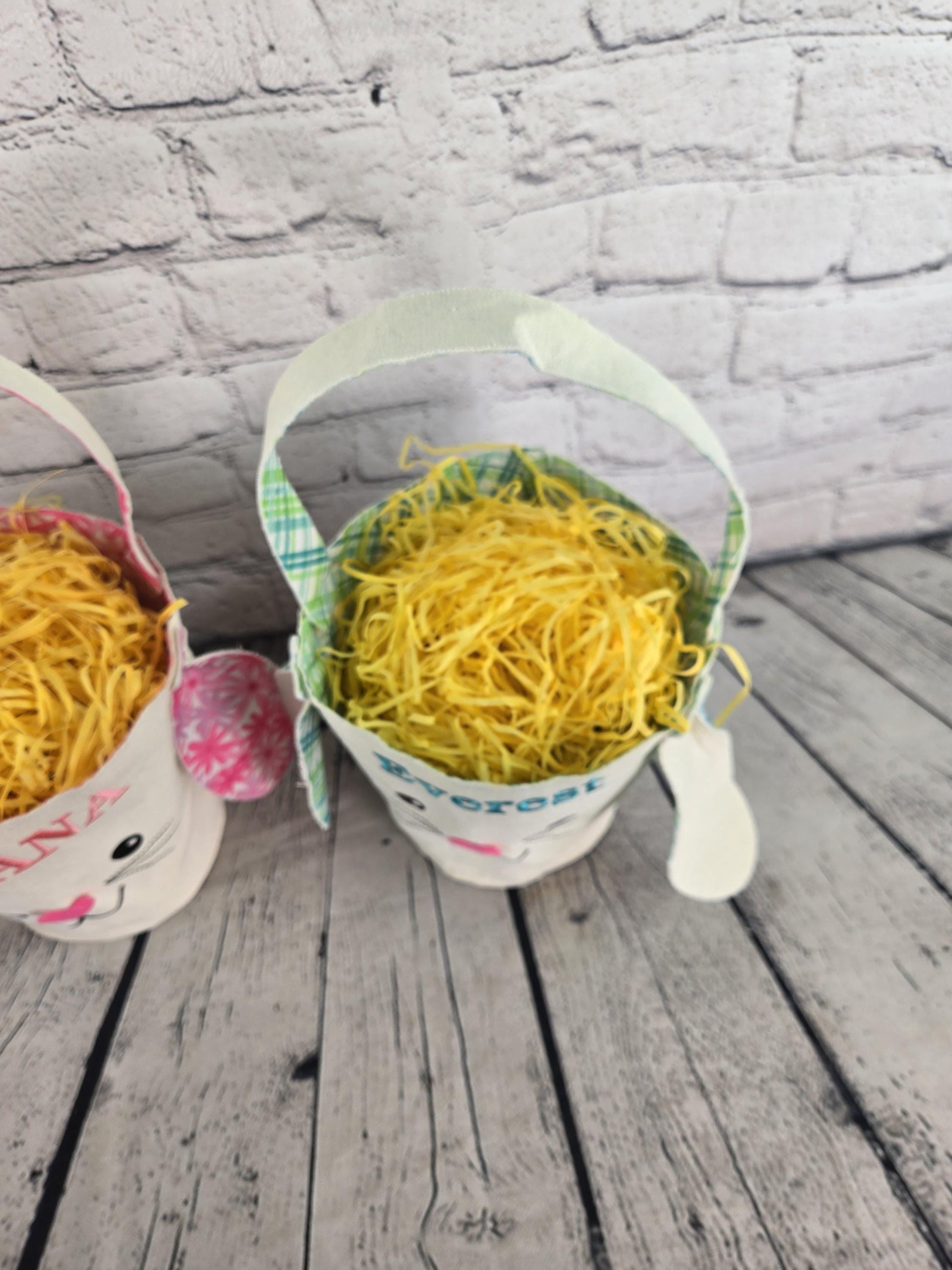 Bunny Face Personalized Easter Treat Bag, Boy Easter, Girl Easter Basket, Kids Easter Basket, Easter Gift, Personalized Easter Basket