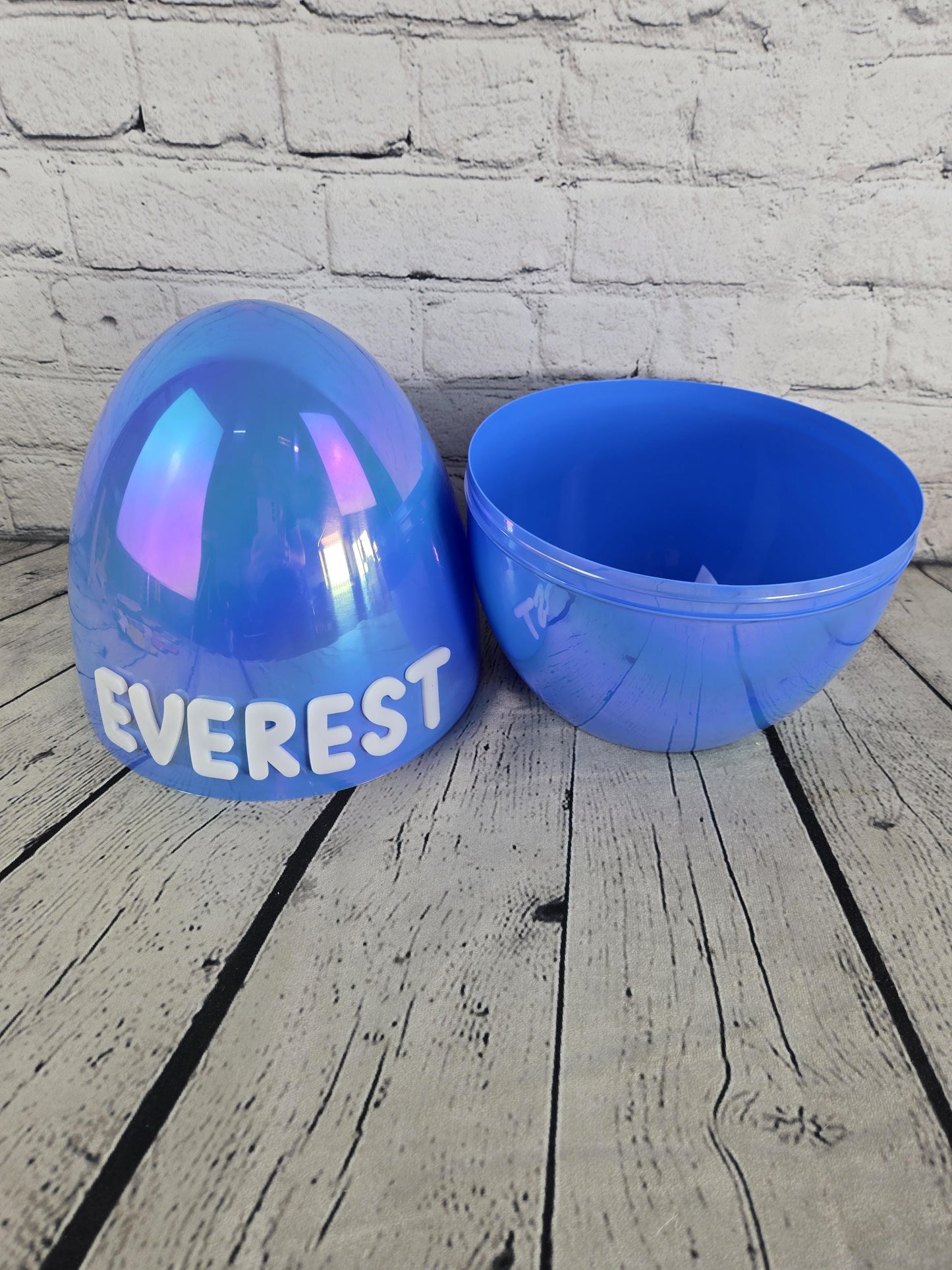 Personalized Easter Egg 12 Inch Large Fillable Easter Egg with Acrylic Name, Giant Plastic Easter Egg, Custom Easter Basket for Kids