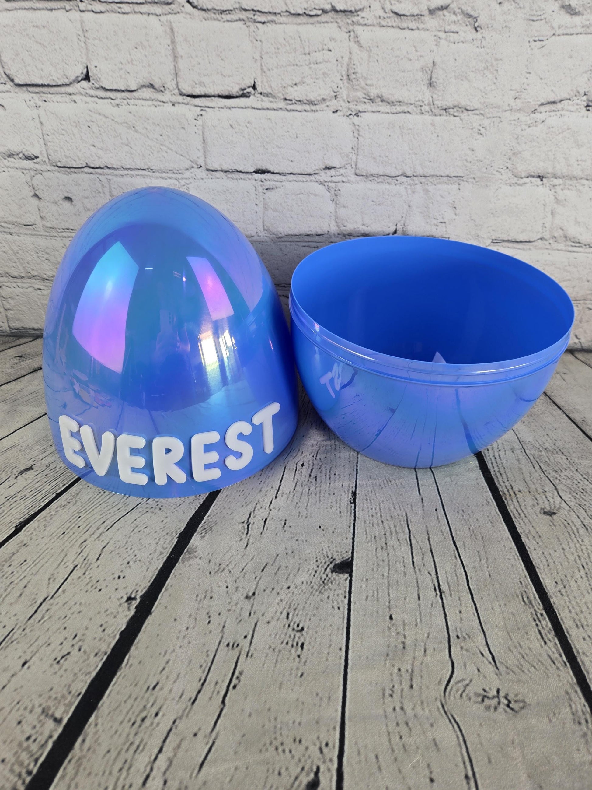 Personalized Easter Egg 12 Inch Large Fillable Easter Egg with Acrylic Name, Giant Plastic Easter Egg, Custom Easter Basket for Kids