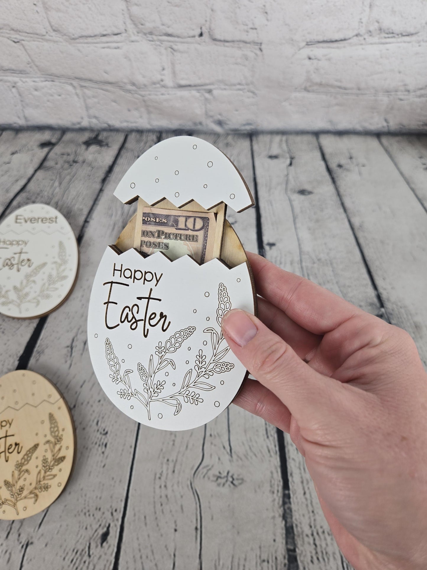Personalized Money Holder, Easter Tag, Easter Money Holder, Easter Cash Gift MADE IN USA