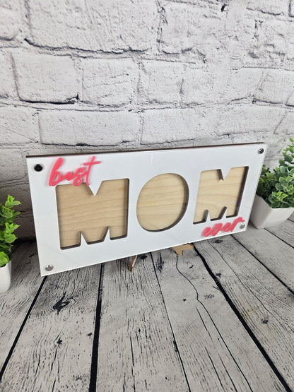 Mom Personalized Picture Frame, First Mothers Day, New Mommy Gift, Gift for Wife