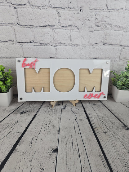 Mom Personalized Picture Frame, First Mothers Day, New Mommy Gift, Gift for Wife