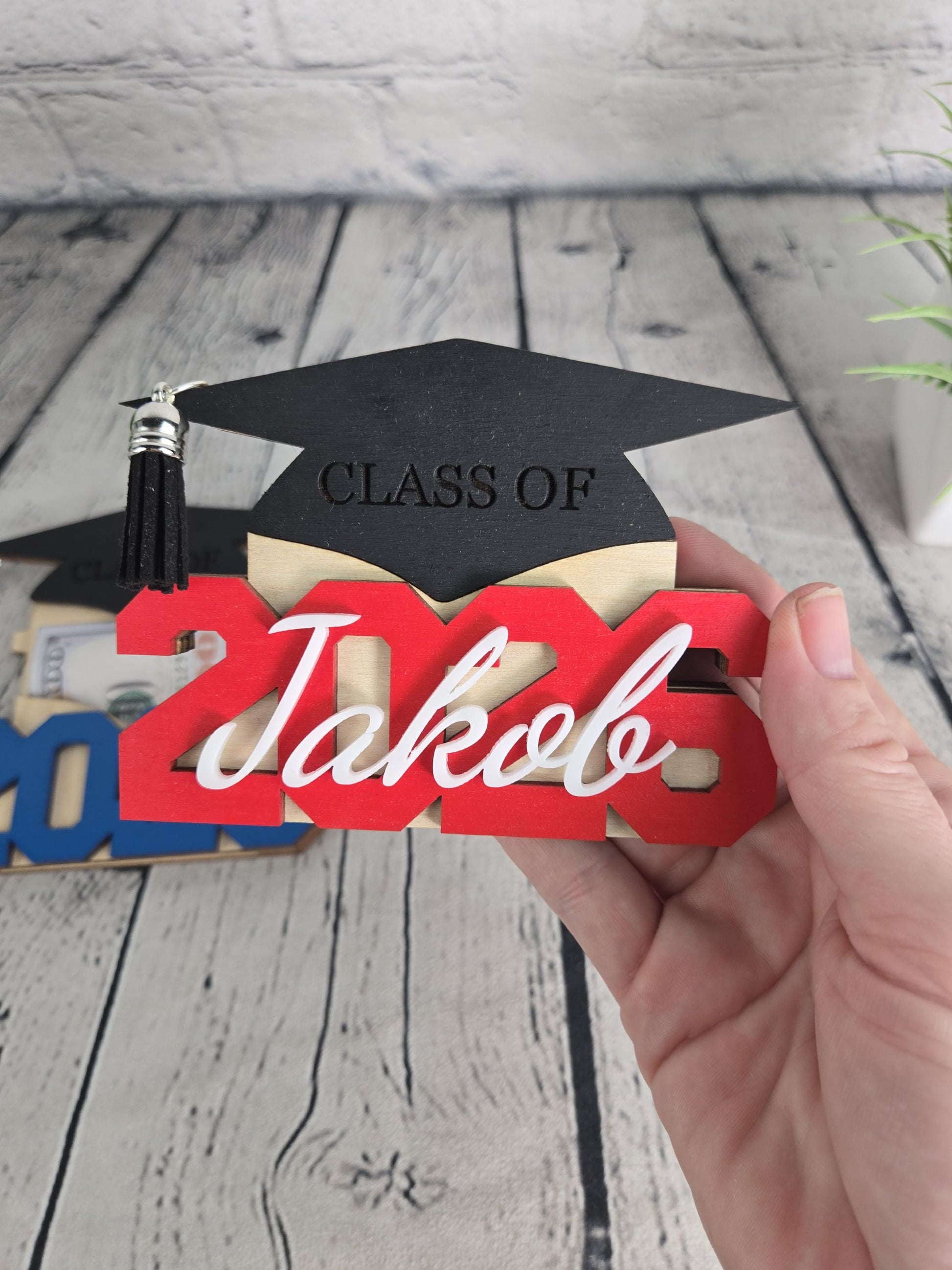 Personalized Graduation Money Holder 2026, Class of 2026 Graduation Gift, Graduation Cash Holder, Custom Grad Gift, Graduation Party Gift