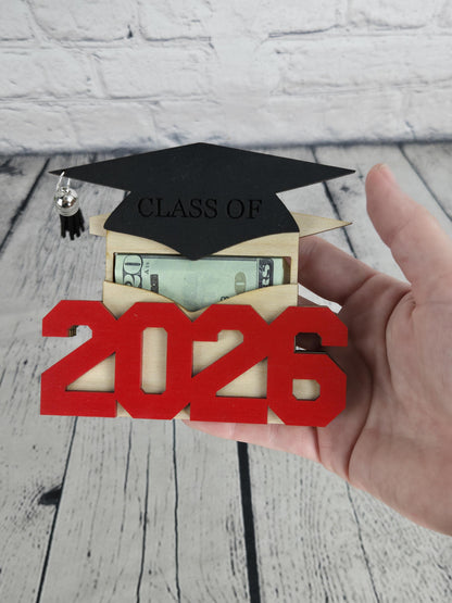 Personalized Graduation Money Holder 2026, Class of 2026 Graduation Gift, Graduation Cash Holder, Custom Grad Gift, Graduation Party Gift