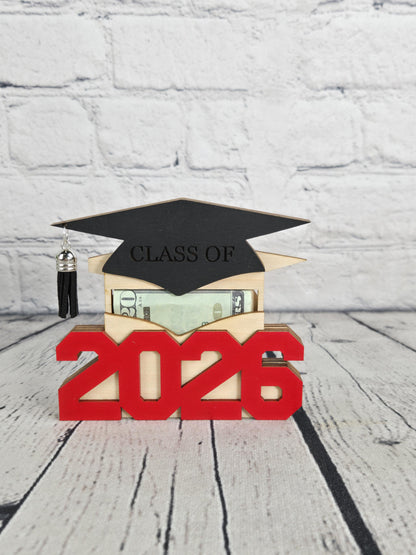 Personalized Graduation Money Holder 2026, Class of 2026 Graduation Gift, Graduation Cash Holder, Custom Grad Gift, Graduation Party Gift
