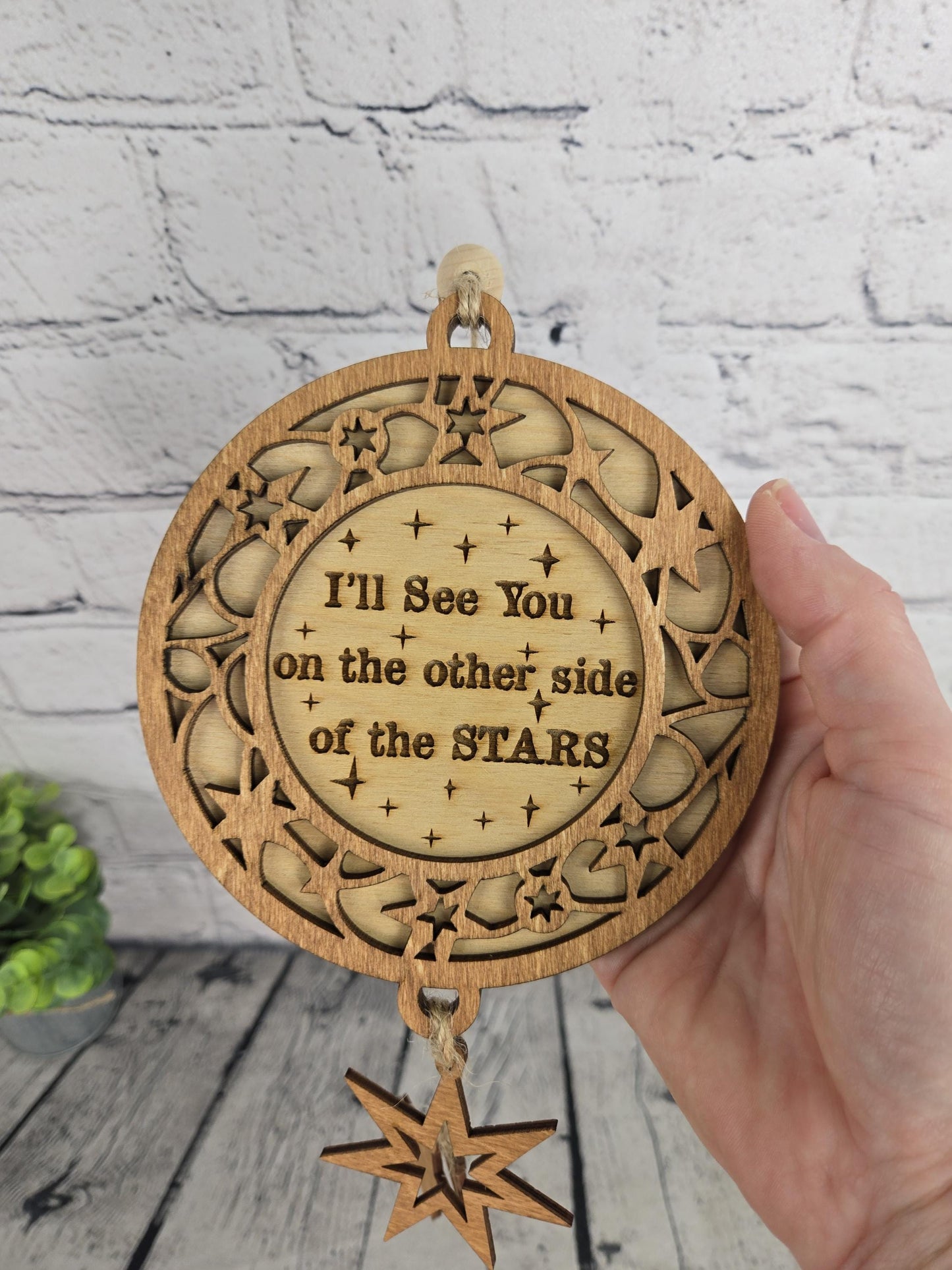 Memorial Ornament Loss of Loved One Gift Sympathy Gift The Sky Looks Different Heart Ornament Bereavement Gift Remembrance Gift