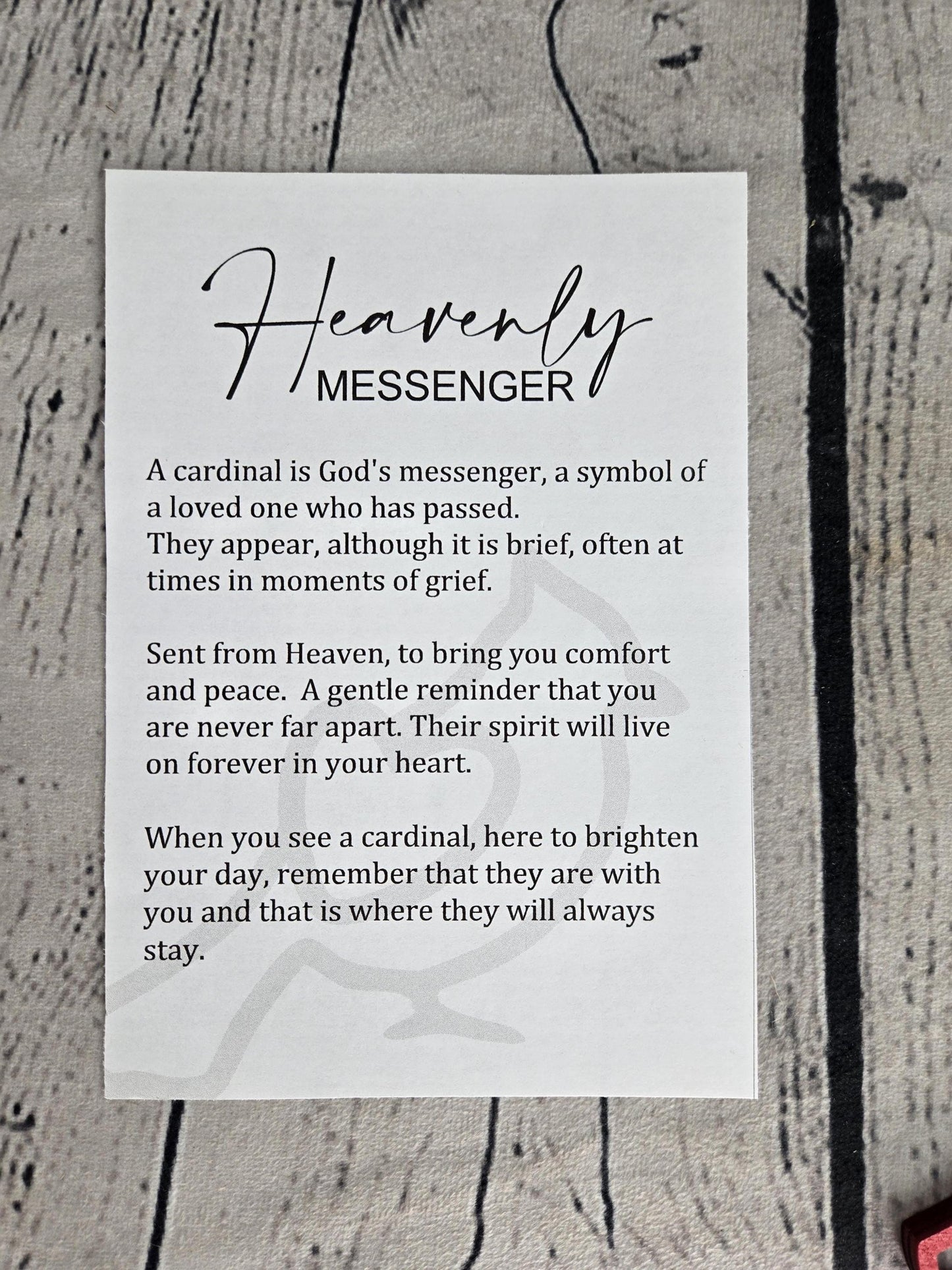 Cardinal Ornament, Heavenly Messenger Memorial Gift, Sympathy Ornament, Memorial Keepsake