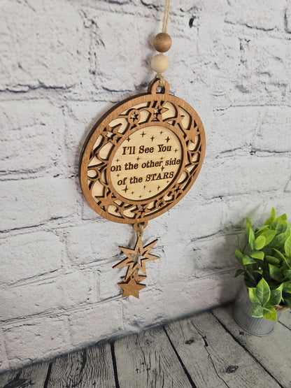 Memorial Ornament Loss of Loved One Gift Sympathy Gift The Sky Looks Different Heart Ornament Bereavement Gift Remembrance Gift