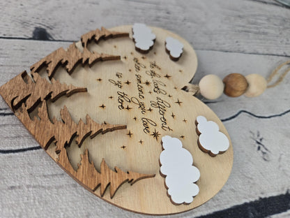 Memorial Ornament Loss of Loved One Gift Sympathy Gift The Sky Looks Different Heart Ornament Bereavement Gift Remembrance Gift