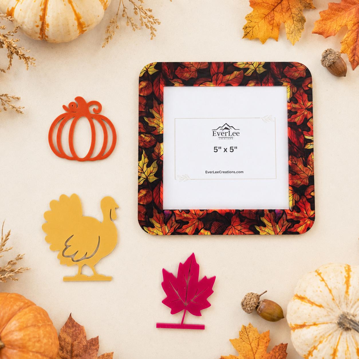 fall decor , fall picture frame, custom picture frame, interchangeable picture frame, personalized picture frame