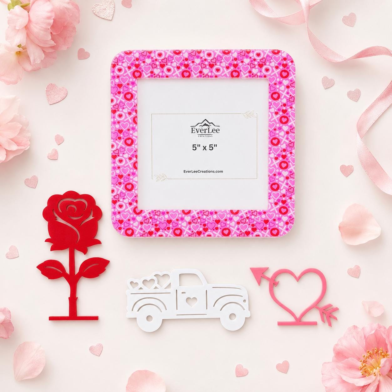 custom picture frame, interchangeable picture frame, personalized picture frame, valentines frame, valentines decor