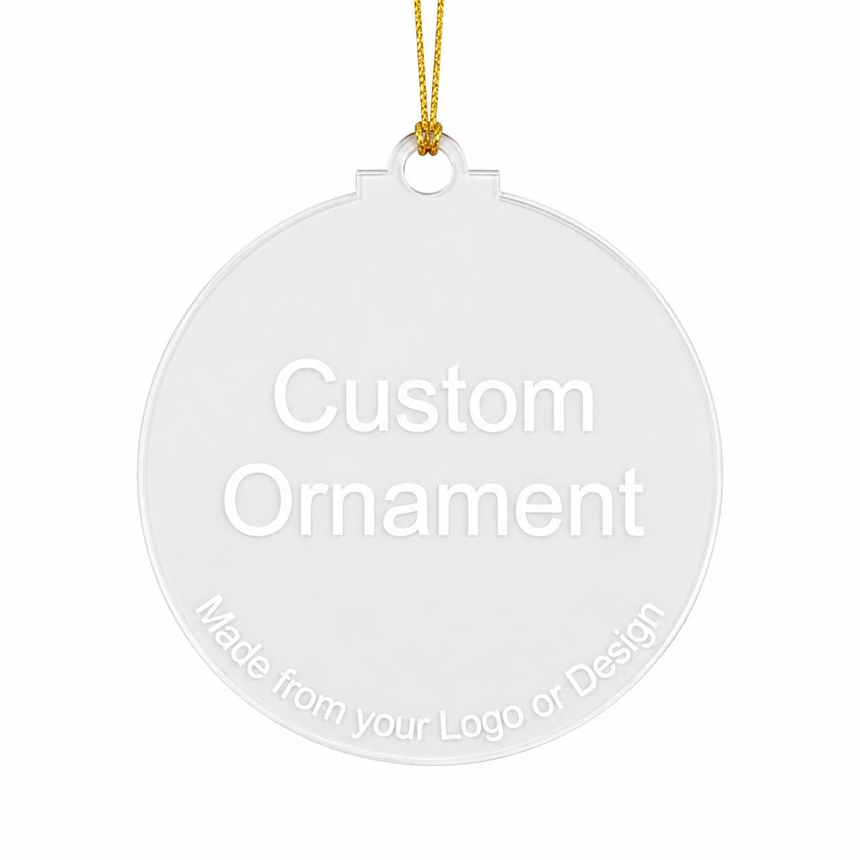 Custom Design Christmas Ornament DIY Personalized Christmas Ornament Custom Text Ornament Your Design Here Custom Ornament Your Logo