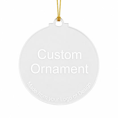 Custom Design Christmas Ornament DIY Personalized Christmas Ornament Custom Text Ornament Your Design Here Custom Ornament Your Logo