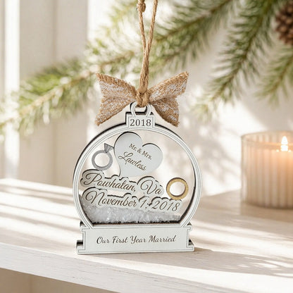 First Christmas Married Ornament