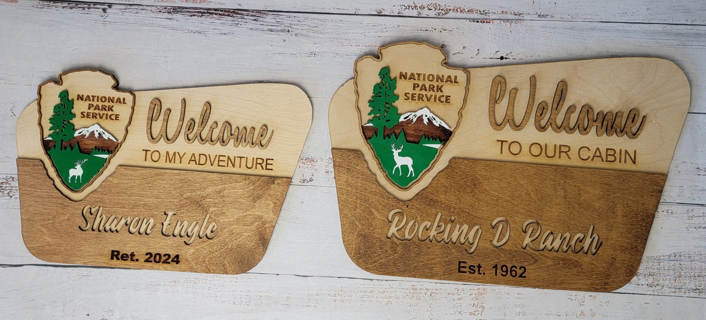 National Park Service Welcome Sign - EverLee Creations