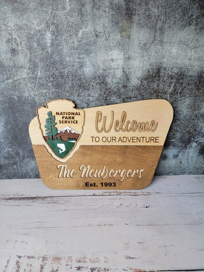 National Park Service Welcome Sign - EverLee Creations