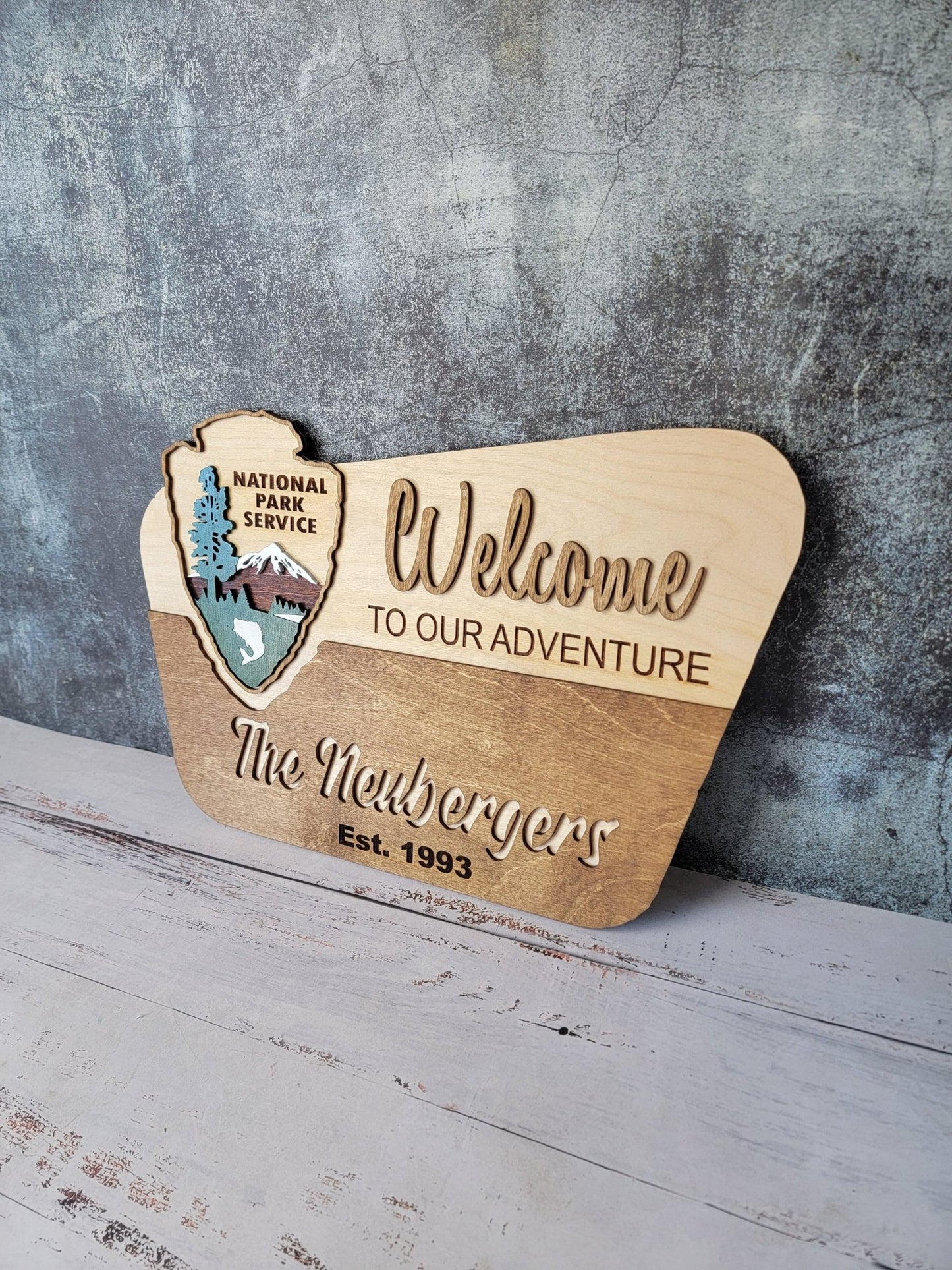 National Park Service Welcome Sign - EverLee Creations