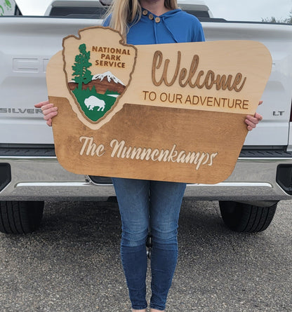 National Park Service Welcome Sign - EverLee Creations