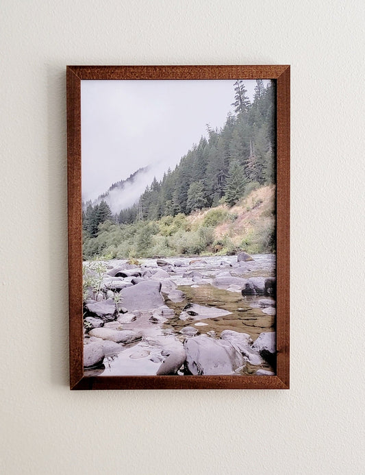 Original Mountain Photography on Printed Canvas-embossed material. Woodland Home Decor. Mountain Wall Art. Oregon Mountain Wall Art. Limited - EverLee Creations