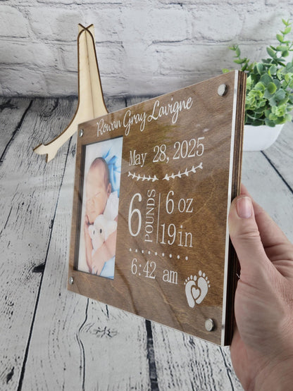 Personalized Birth Announcement Picture Frame - EverLee Creations