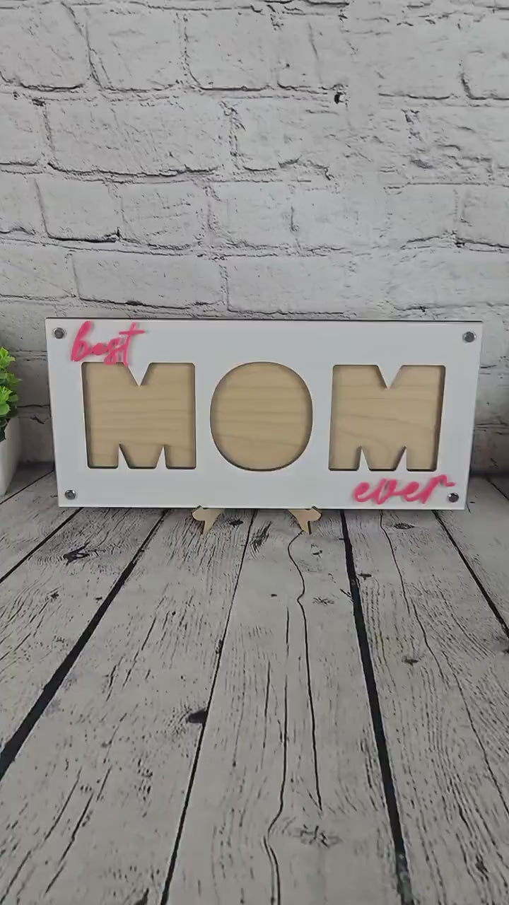 Mom Personalized Picture Frame, First Mothers Day, New Mommy Gift, Gift for Wife
