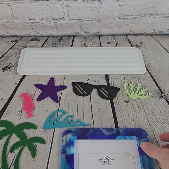 Interchangeable Picture Frame | Seasonal Decor Display | Summer Starter Kit | Holiday Frame | Custom Charm Display | Gift Idea