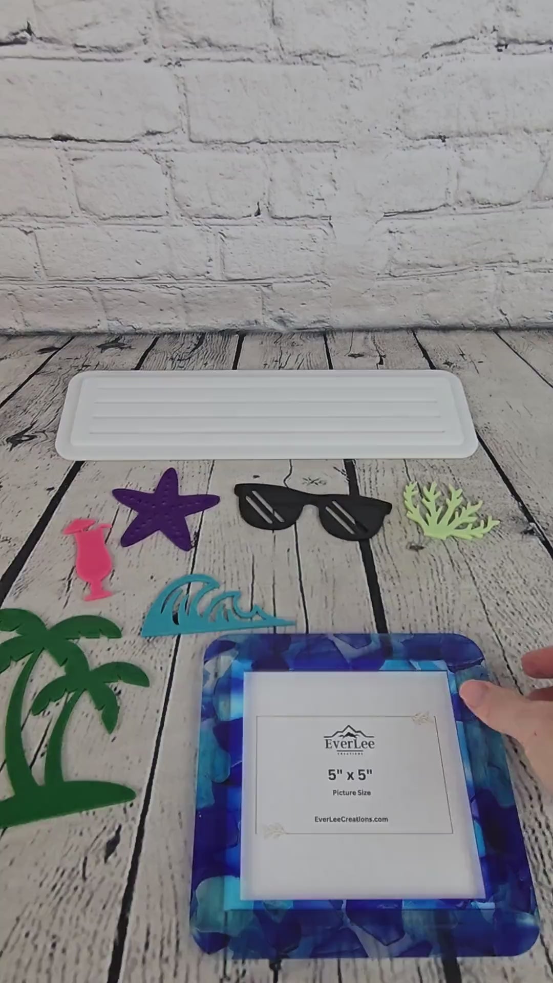 Interchangeable Picture Frame | Seasonal Decor Display | Summer Starter Kit | Holiday Frame | Custom Charm Display | Gift Idea