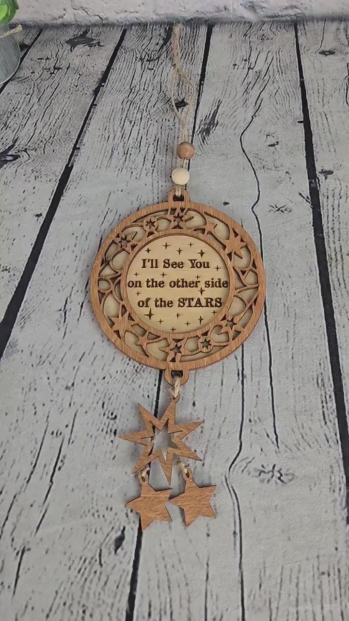 Memorial Ornament Loss of Loved One Gift Sympathy Gift The Sky Looks Different Heart Ornament Bereavement Gift Remembrance Gift