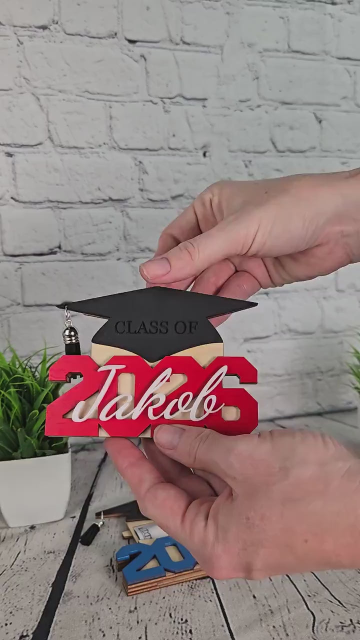 Personalized Graduation Money Holder 2026, Class of 2026 Graduation Gift, Graduation Cash Holder, Custom Grad Gift, Graduation Party Gift