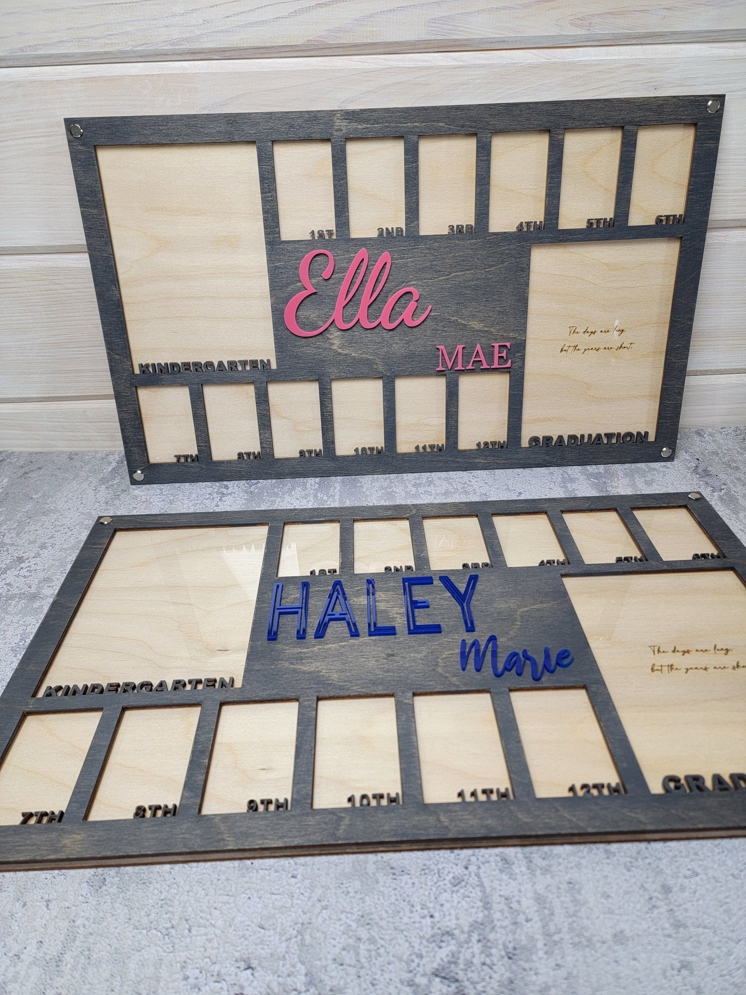 School Years Photo Frame | Kindergarten or Pre K to Graduation Picture Frame - EverLee Creations