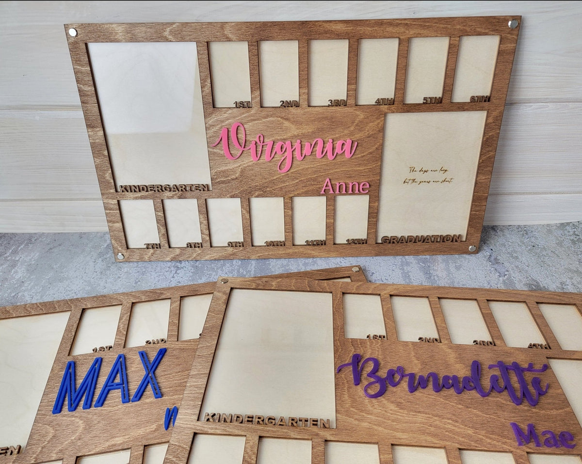 School Years Photo Frame | Kindergarten or Pre K to Graduation Picture ...