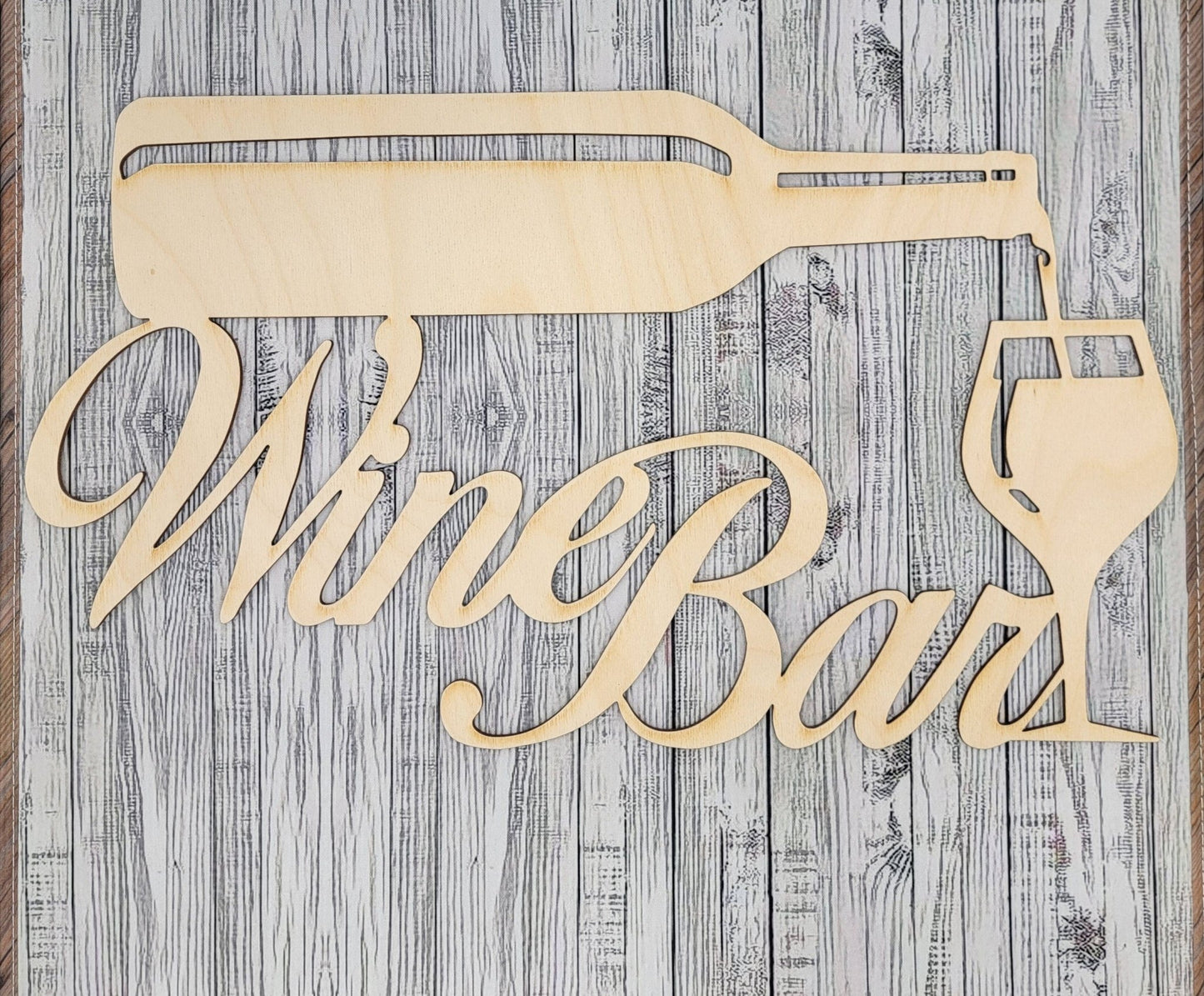 Wine Bar Sign | Monogram | Personalized | Wine Lover Gift - EverLee Creations