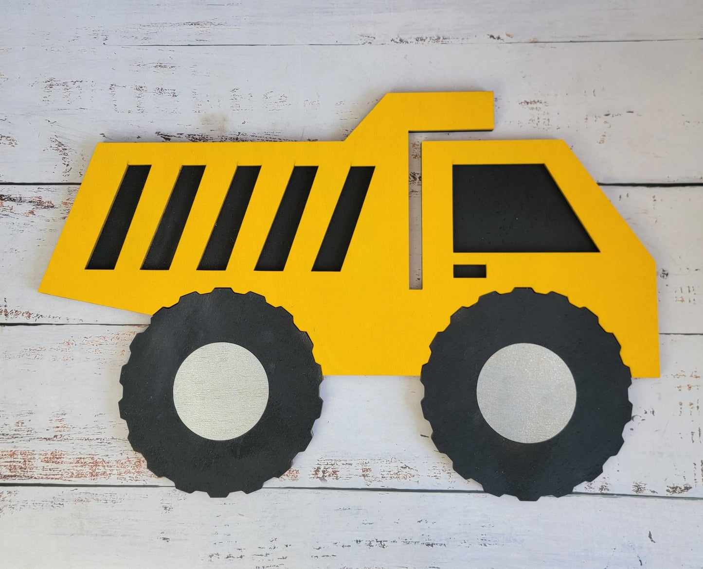 Wood Construction Wall Accessory, Construction Nursery Decor, Construction Kid Room Decor, Wooden Wall Decor, Backhoe wall decor - EverLee Creations
